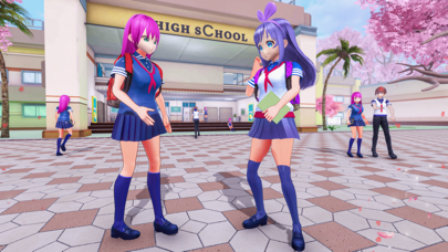 Anime School Girl Love Life 3D Screenshot