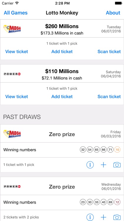 LottoMonkey: Scan Lottery