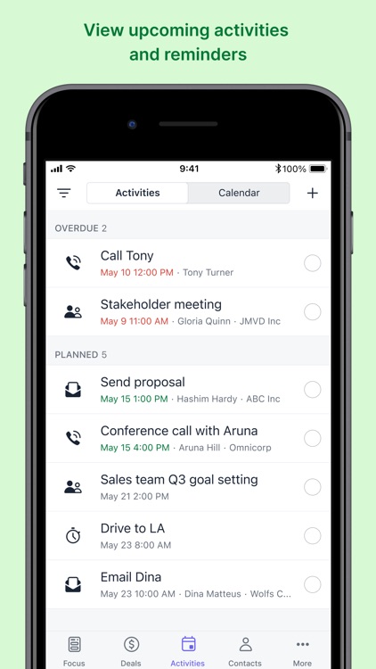 CRM sales tracker by Pipedrive