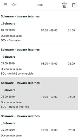 SwissTimesheet screenshot 3