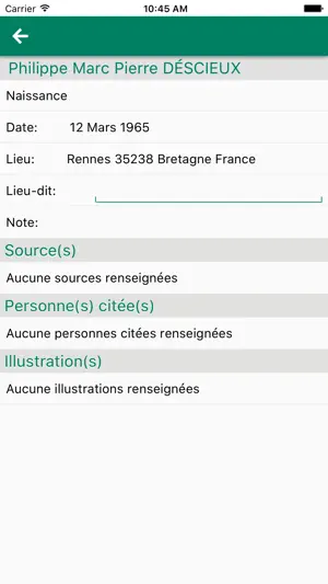 Geneatique screenshot 3