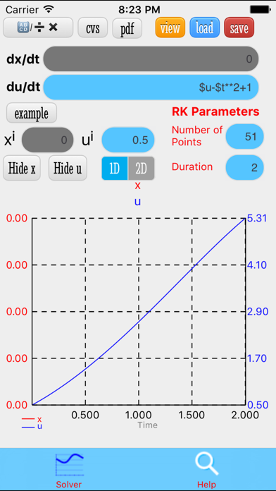 ODE Solver Screenshot