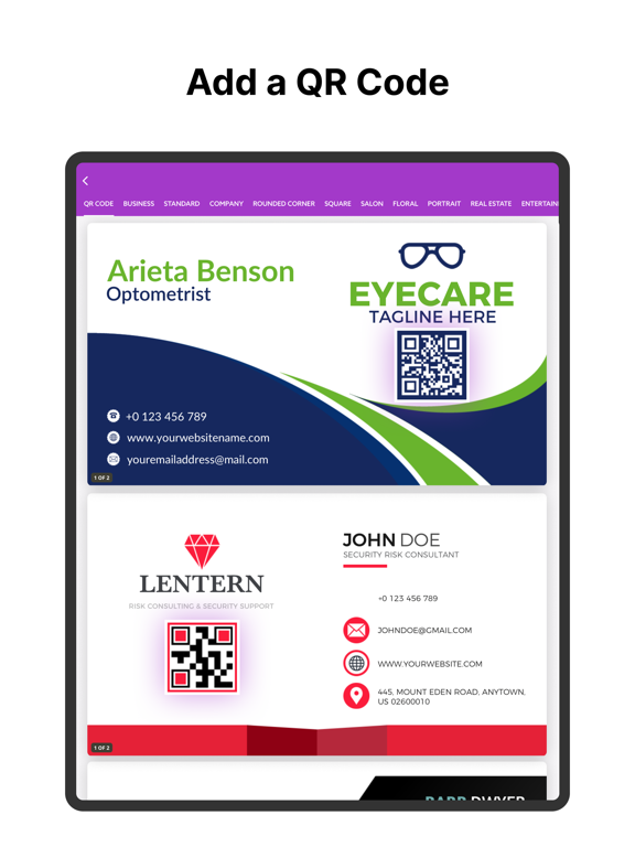 Screenshot #6 pour Business Card Maker, Creator