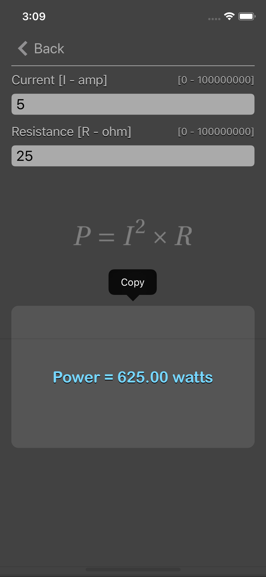 Ohm Law Calculator screenshot 6