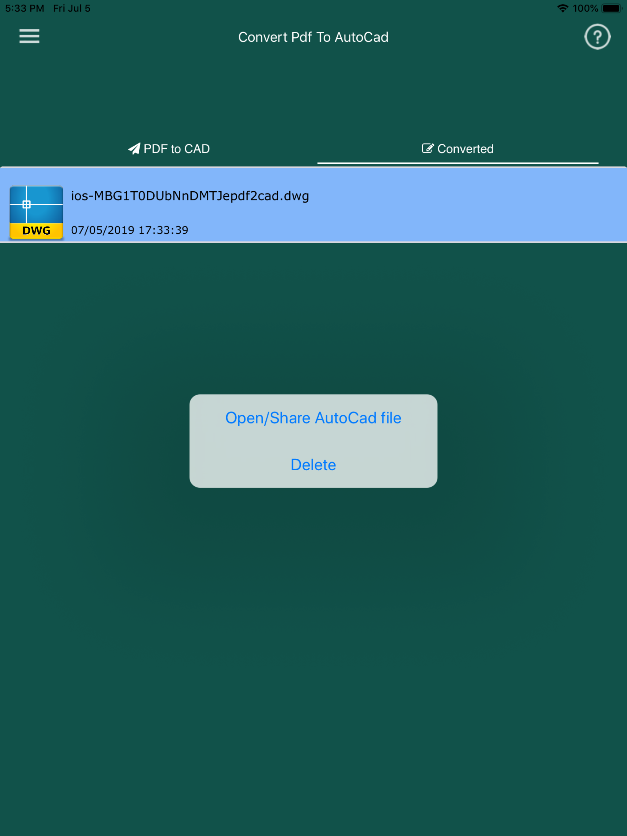 Convert PDF to AutoCad