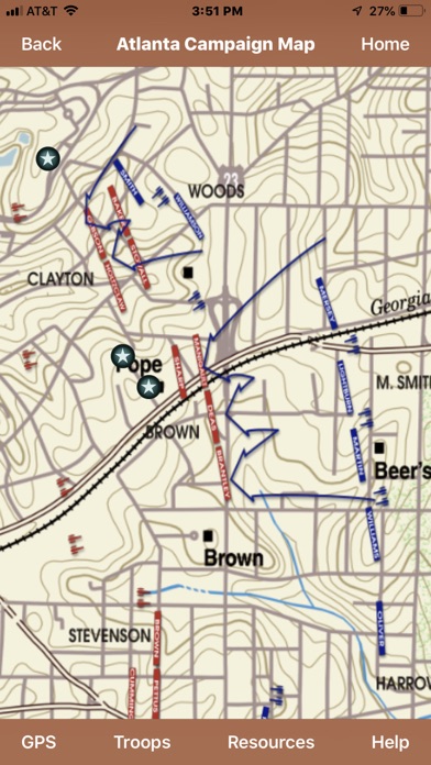 Atlanta Campaign Battle App Screenshot