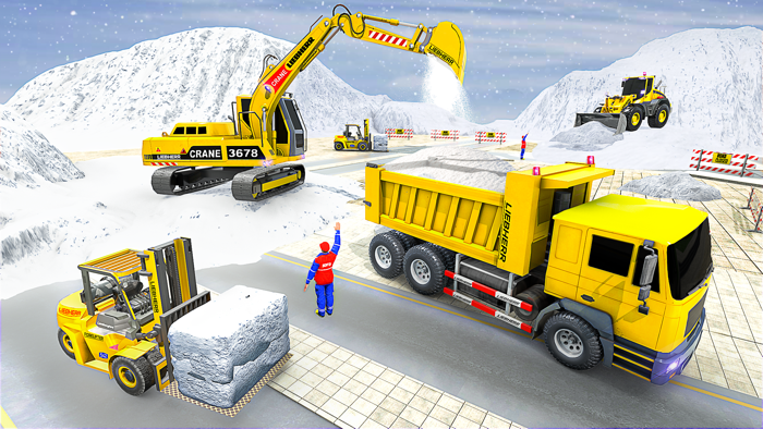 US Snow Excavator Simulator 3D