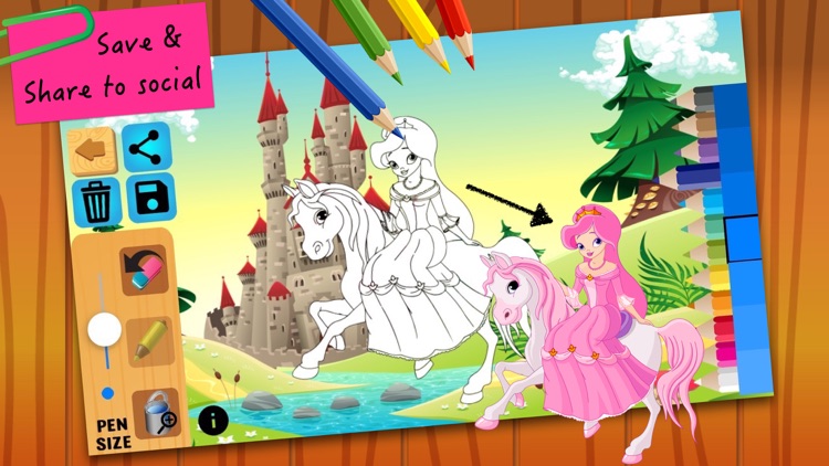 Princess Fairy Tales Coloring