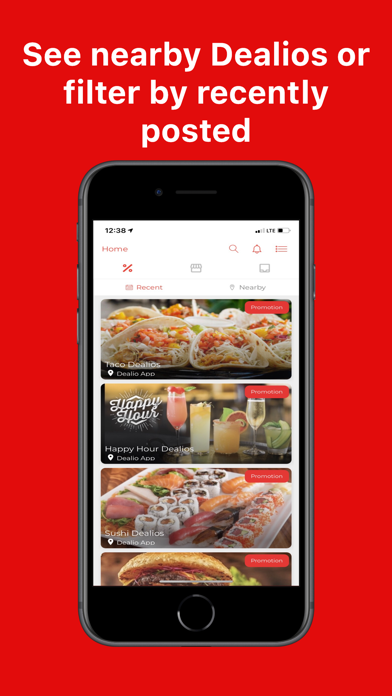 The Dealio App Screenshot