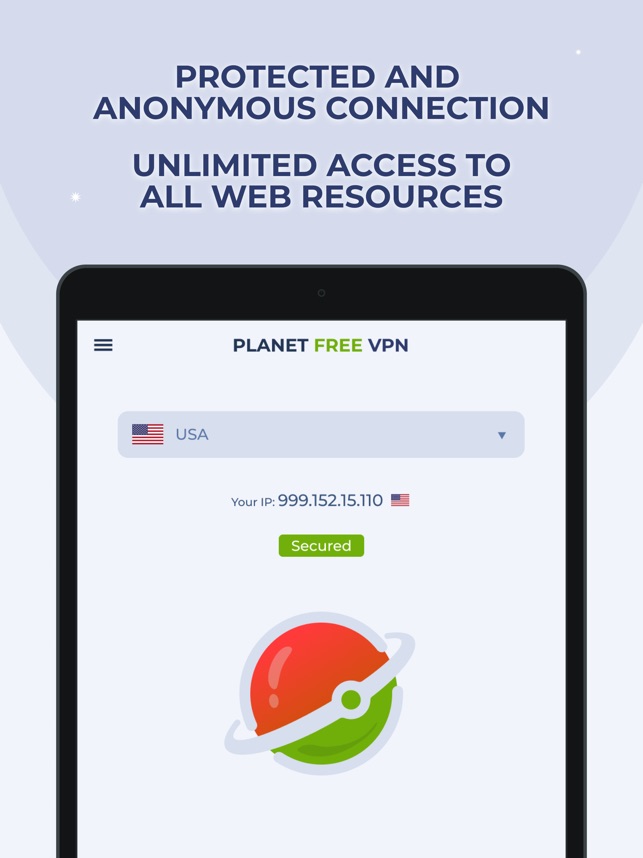 Free VPN gratuit - VPN Planet dans l'App Store