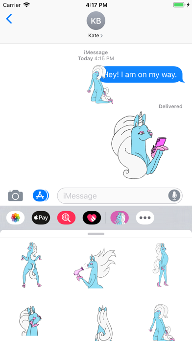 Glow The Unicorn Stickers Screenshot