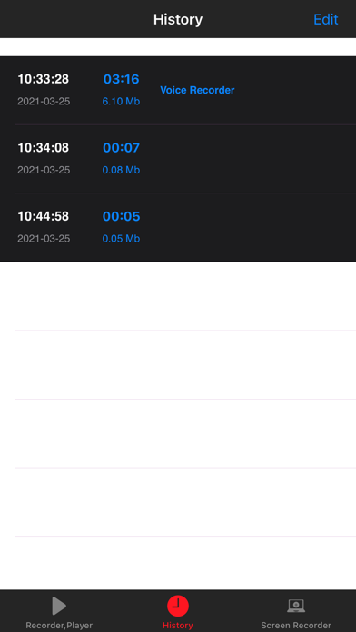 Voice Recorder, Voice Memos Screenshot