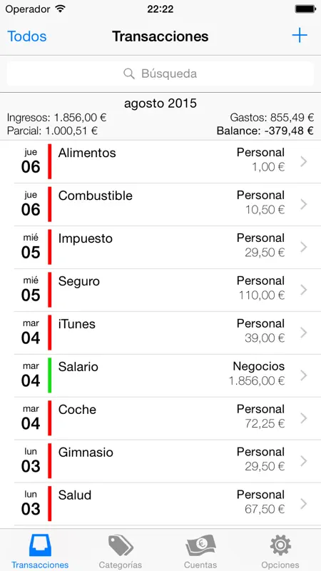iDindi - Dinero gastos screenshot 1 of 3