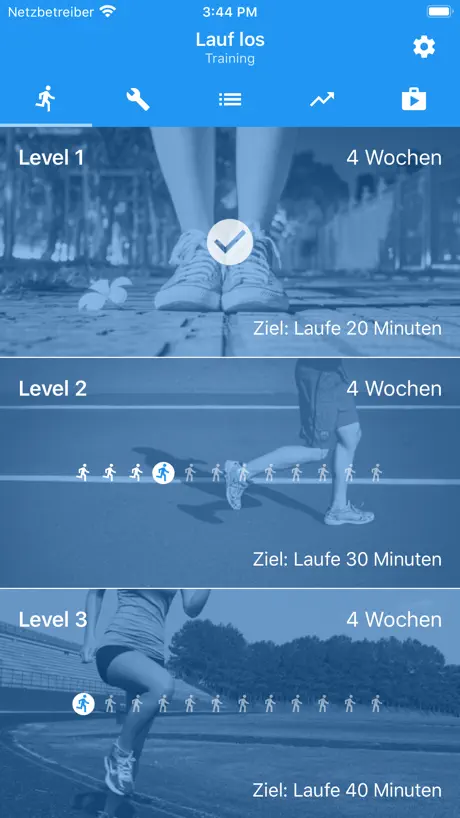Anfangen zu laufen. AxiomRun