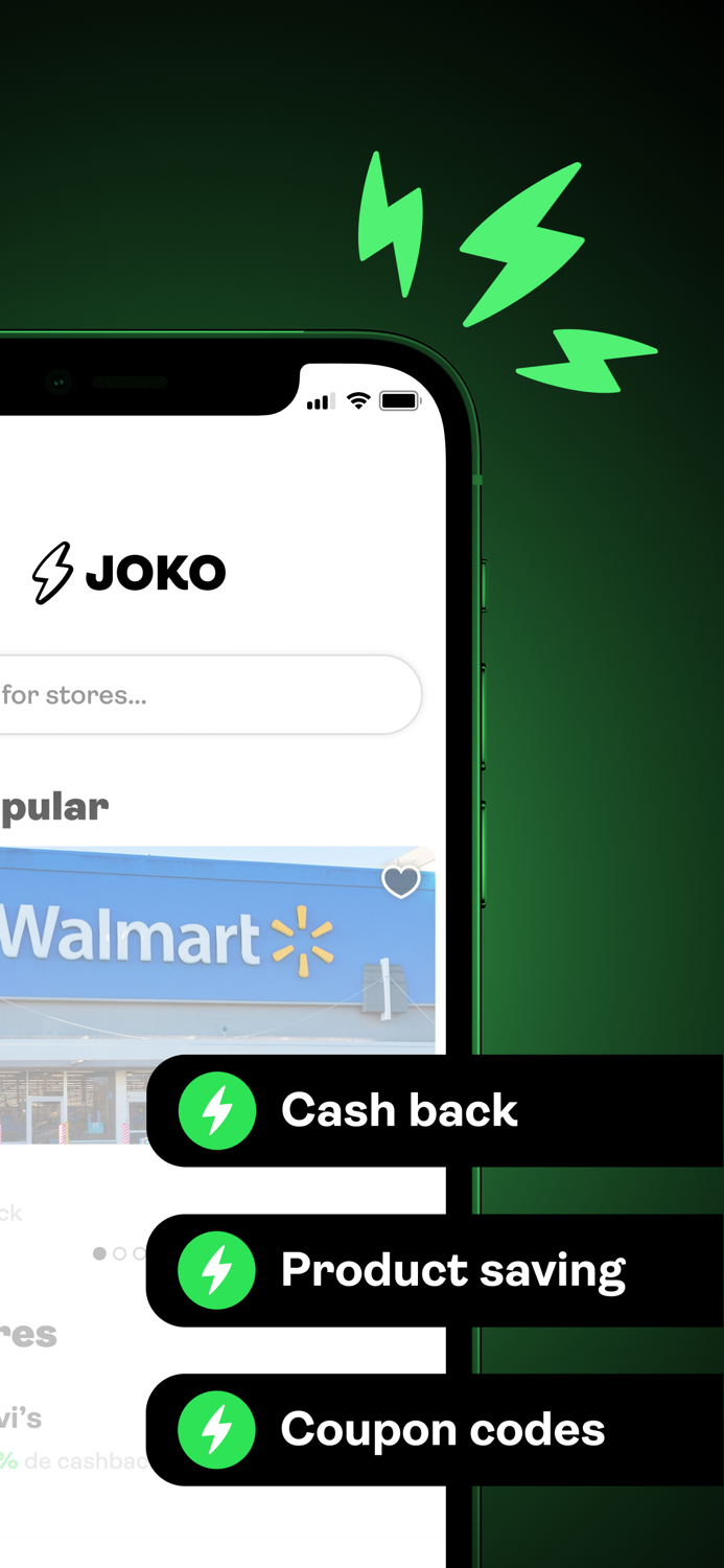 Joko  Cash back and discounts