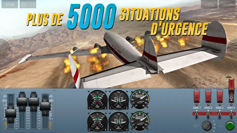 Capture d'écran de Extreme Landings sur iPhone 4
