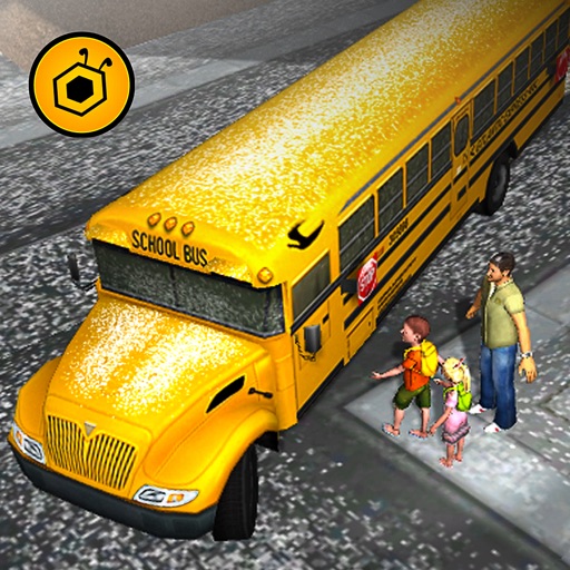 Симулятор зимнего школьного автобуса - парковка дл