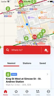 toronto bus & subway tracker iphone screenshot 1