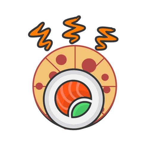 Sushilka rolls & pizza icon