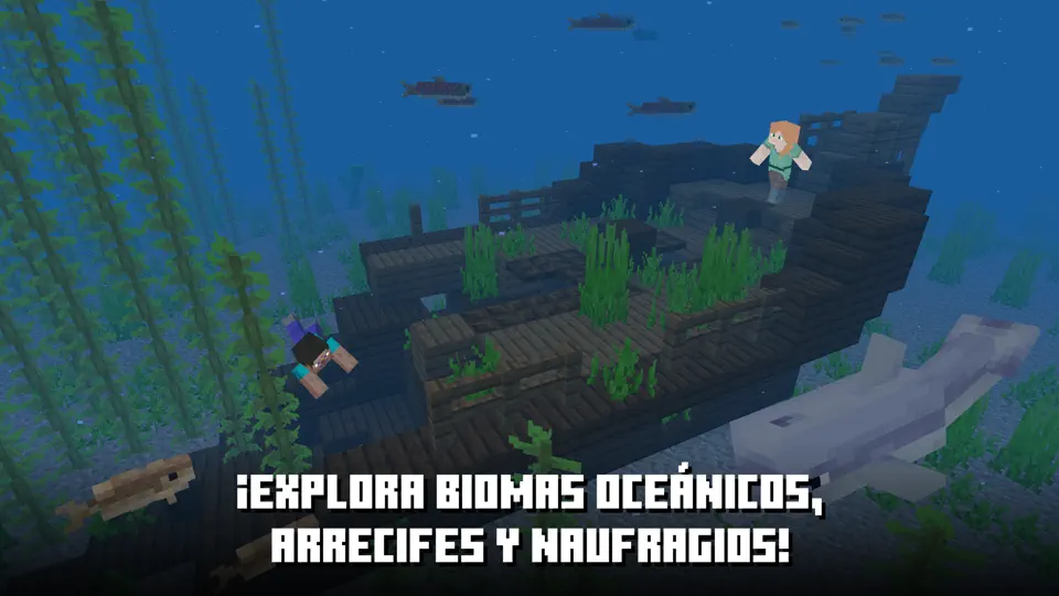 Captura de pantalla de Minecraft en iPhone 10