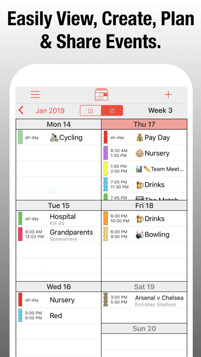 PocketLife Calendar Screenshot