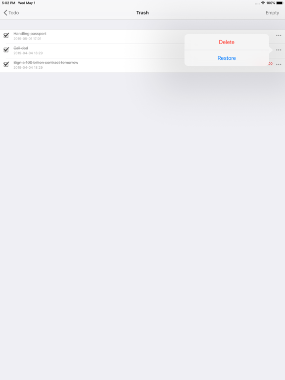 Todom: To Do List Widget App iPad screenshot 6 - Productivity app