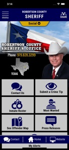 Robertson County Sheriff Texas screenshot #1 for iPhone