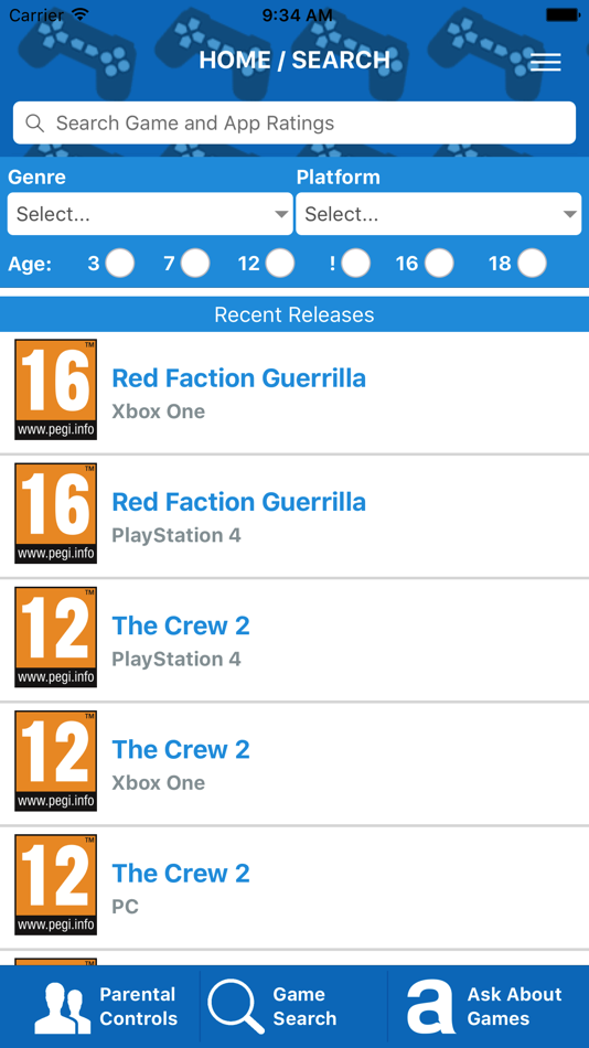 #1. PEGI Ratings (iOS) Podle: Mode Zero Ltd