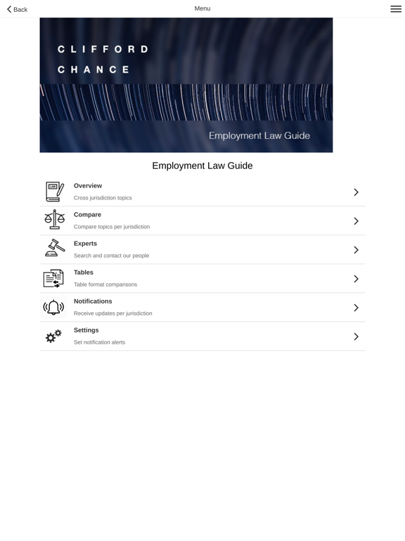 Screenshot #4 pour Clifford Chance Employment Law