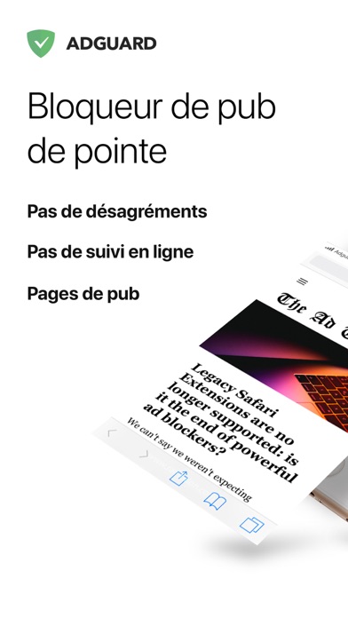 Screenshot #1 pour AdGuard — adblock pour Safari