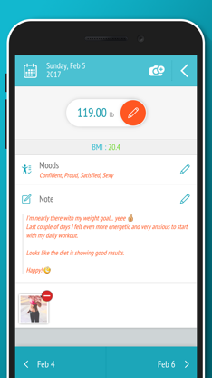Weight loss tracker - BMI screenshot 3