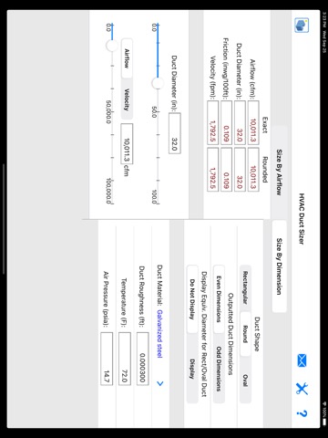 ASHRAE HVAC Duct Sizerのおすすめ画像6
