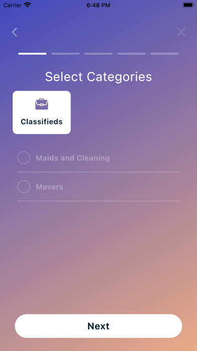 Offerme app Screenshot