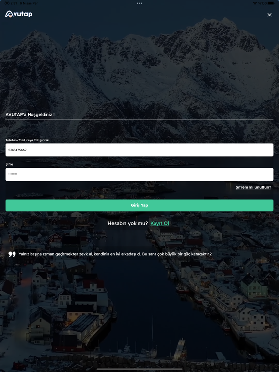 App screenshot