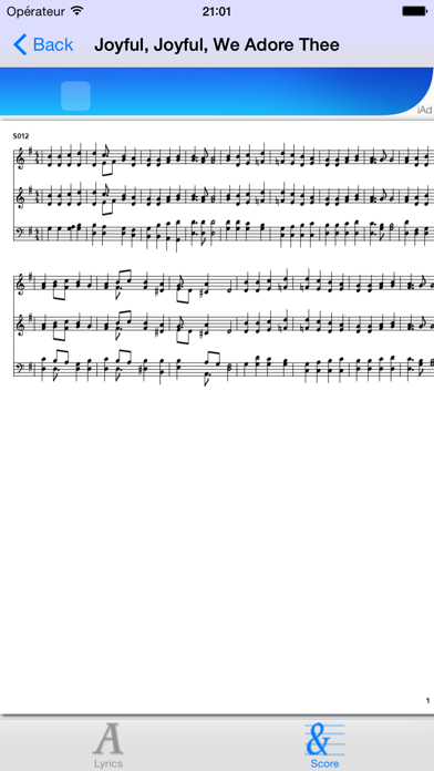 Screenshot #3 pour Worship Scores Lyrics & Tunes