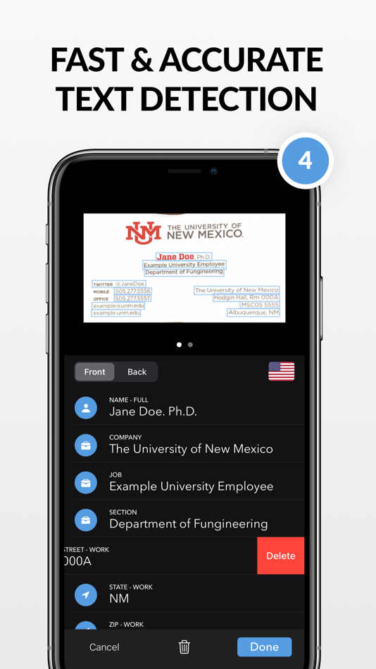 #4. Smart Business Card Scanner (iOS) 由: hub.cards software GmbH