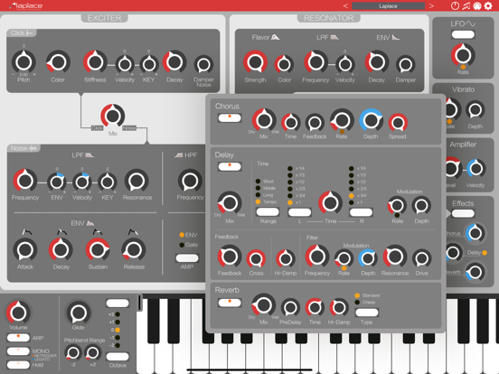 Laplace - AUv3 Plug-in Synth iPad app afbeelding 5
