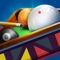 CUE BALL is a pool game where players compete against each other to win each other coins