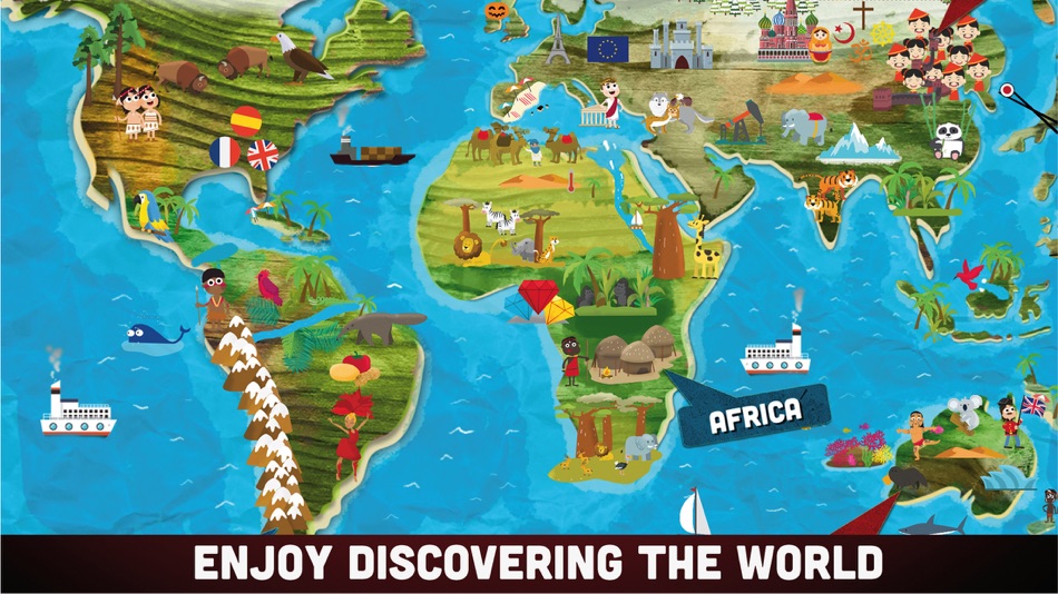 #1. My First World Atlas (iOS) By: Learny Land