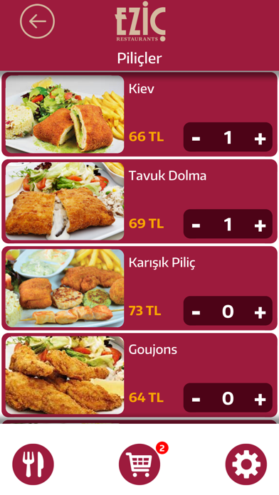 Eziç Mobile Sipariş Screenshot