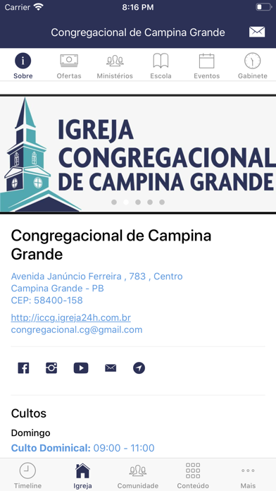 Congregacional Campina Grande Screenshot