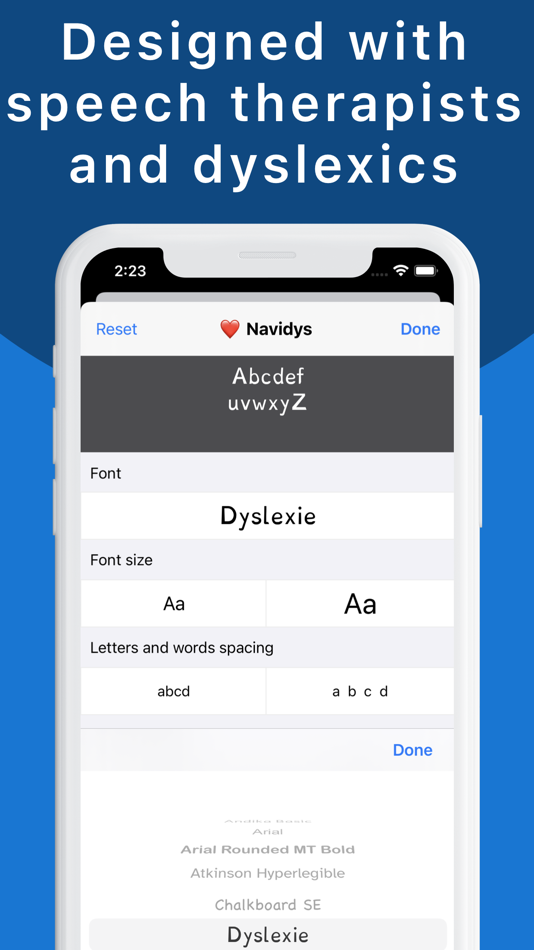#3. Navidys dyslexia reading font (macOS) Podle: michael dardol