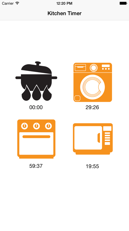 #1. Kitchen Timer ( Alarm ) (iOS) Podle: Seong Eon Kim