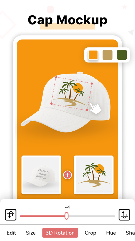 #7. Mockup Creator, Tshirt Design (iOS) Podle: jinal alagiya