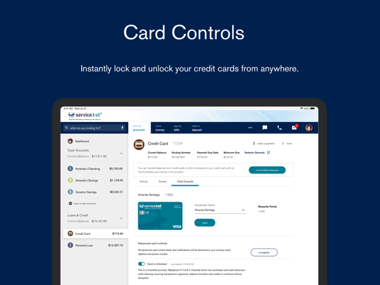 Service 1st Mobile Banking iPad screenshot 5 - Finance app