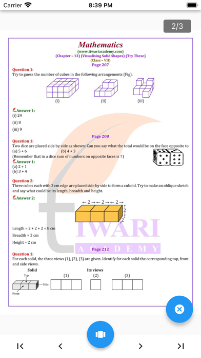 Class 7 Maths Solutions Screenshot