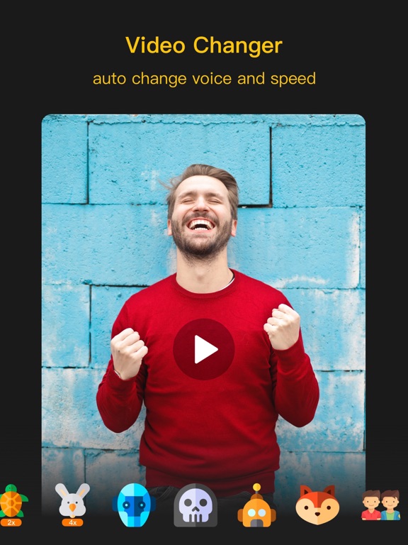 Voice Changer Recorder iPad screenshot 4 - Entertainment app