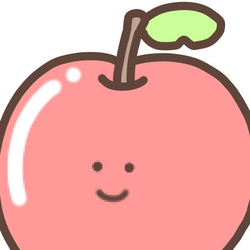 cute apple sticker