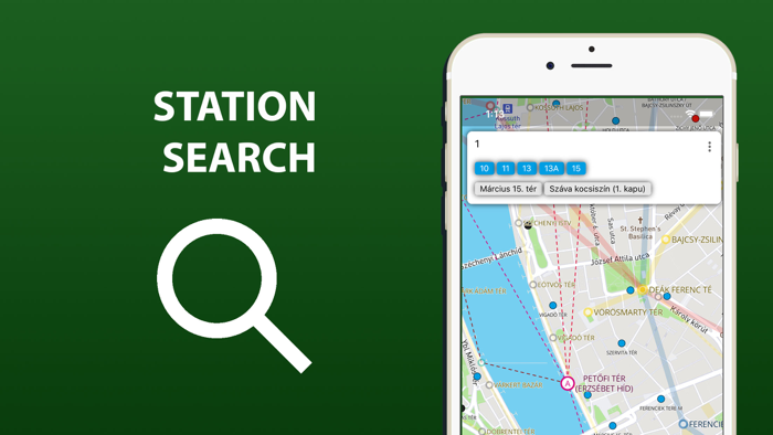 Public transport map Budapest