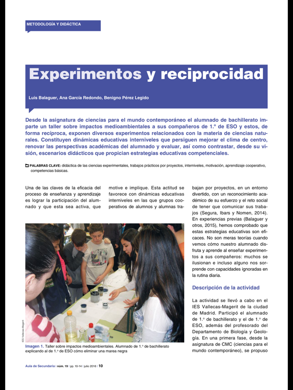 Aula de Secundaria iPad screenshot